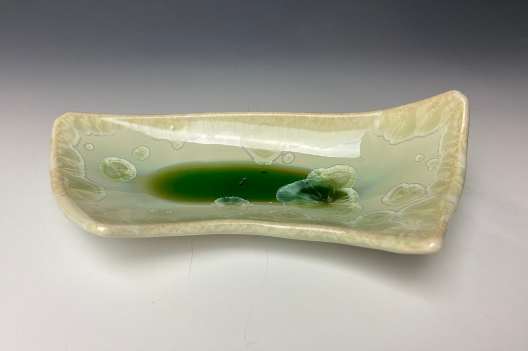 Crystalline Tray in Moss Green #2