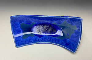 Crystalline Tray in Cobalt Blue