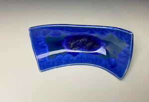 Crystalline Tray in Cobalt Blue