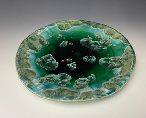 Green Crystalline Plate