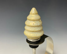 Load image into Gallery viewer, Crystalline Glazed Bottle Stopper- Light Gold Tree
