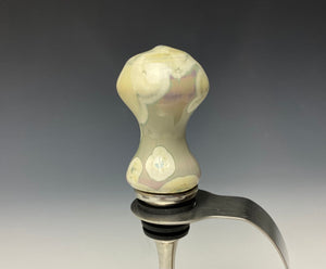 Crystalline Glazed Bottle Stopper- Unicorn #1