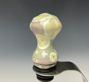Crystalline Glazed Bottle Stopper- Unicorn #1