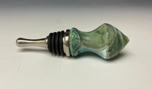 Load image into Gallery viewer, Crystalline Glazed Bottle Stopper- Emerald Green #2
