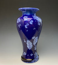 Load image into Gallery viewer, Winter Sky Blue Crystalline Glazed Vase 1
