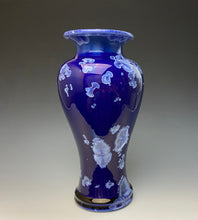 Load image into Gallery viewer, Winter Sky Blue Crystalline Glazed Vase 1
