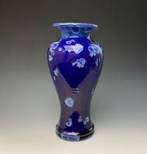 Load image into Gallery viewer, Winter Sky Blue Crystalline Glazed Vase 1
