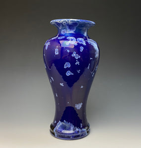 Winter Sky Blue Crystalline Glazed Vase 1