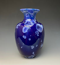 Load image into Gallery viewer, Winter Sky Blue Crystalline Glazed Vase 4
