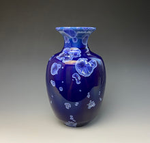 Load image into Gallery viewer, Winter Sky Blue Crystalline Glazed Vase 4
