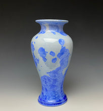 Load image into Gallery viewer, Powder Blue Crystalline Glazed Vase
