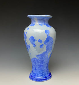 Powder Blue Crystalline Glazed Vase