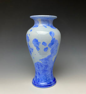 Powder Blue Crystalline Glazed Vase