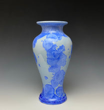 Load image into Gallery viewer, Powder Blue Crystalline Glazed Vase
