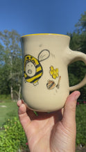 Load and play video in Gallery viewer, Bee Pig Mug- Yellow
