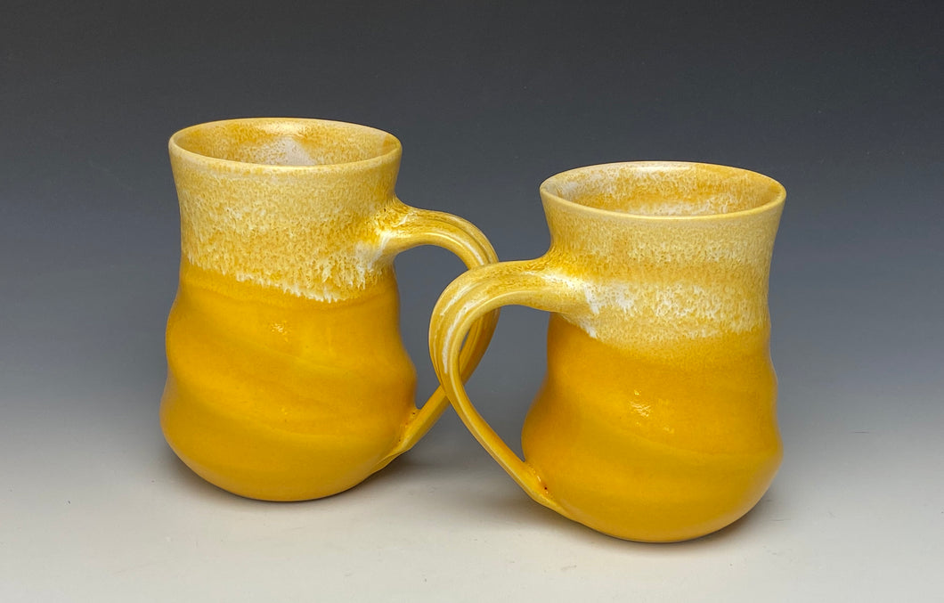 Sunshine Yellow Swirly Mug