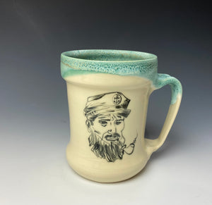 Sea Captain Mug- Seafoam Green
