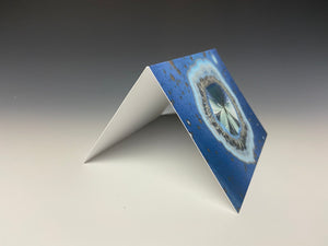 Crystalline Greeting Card- 'Blue Galaxy'