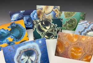 Crystalline Greeting Card- 'Silver Jade'