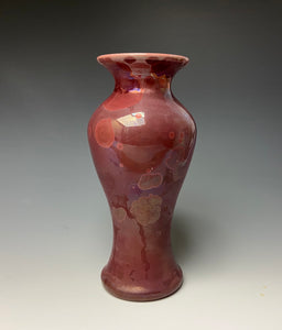 Ruby Crystalline Glazed Vase