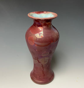 Ruby Crystalline Glazed Vase