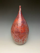 Load image into Gallery viewer, Ruby Crystalline Teardrop Vase
