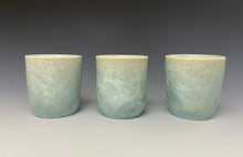 Load image into Gallery viewer, Light Icy Blue Crystalline Sake Cup
