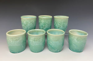 Light Green Crystalline Sake Cup
