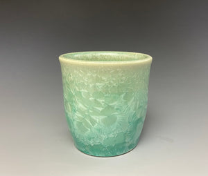 Light Green Crystalline Sake Cup