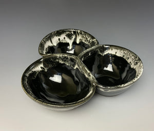 Triple Dip Dish- Jet Black