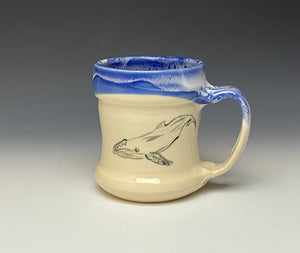 Whale Mug- Cobalt Blue