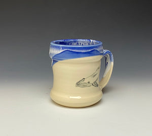 Whale Mug- Cobalt Blue