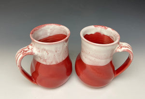 Bright Red Swirly Mug