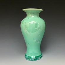 Load image into Gallery viewer, Light Green Crystalline Glazed Vase #1
