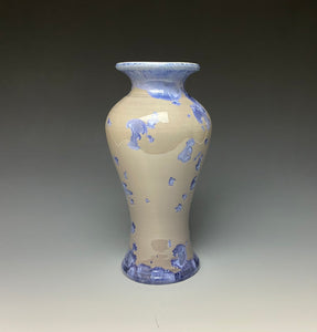 Crystalline Glazed Vase in Periwinkle