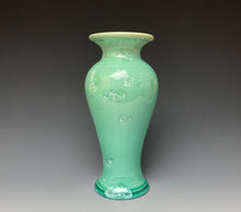 Load image into Gallery viewer, Light Green Crystalline Glazed Vase #2
