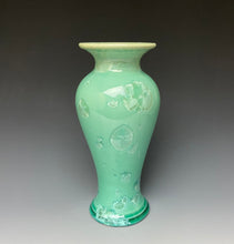 Load image into Gallery viewer, Light Green Crystalline Glazed Vase #2
