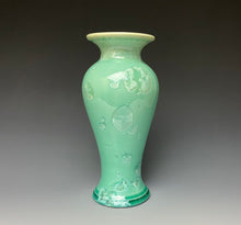 Load image into Gallery viewer, Light Green Crystalline Glazed Vase #2
