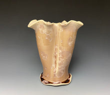 Load image into Gallery viewer, Rosé Crystalline Petal Vase
