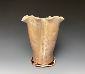 Rosé Crystalline Petal Vase