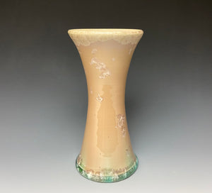 Rosé and Green Crystalline Glazed Vase