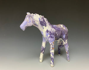 Purple Marble Horse 838