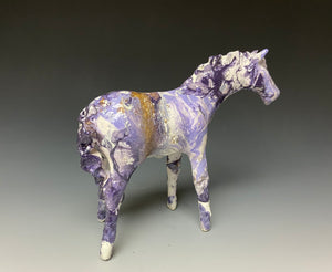 Purple Marble Horse 838