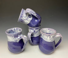 Load image into Gallery viewer, Purple and White Swirly Mug
