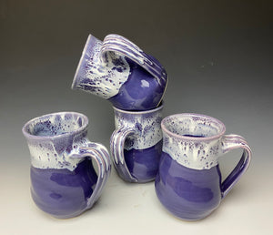 Purple and White Swirly Mug