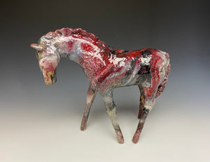 Red Marble Horse 817