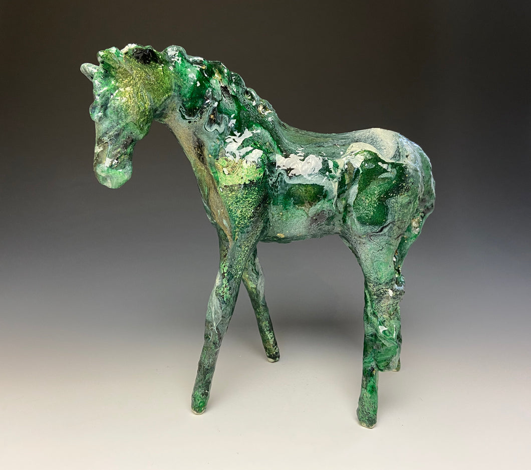 Emerald Marble Horse 820