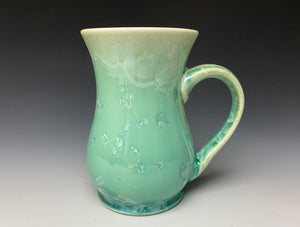 Crystalline Glazed Mug 16oz - Light Green #1