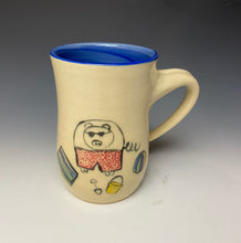 Load image into Gallery viewer, Beach Pig Mug- Blue
