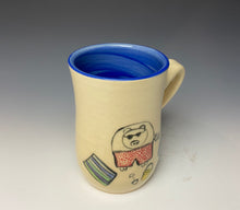 Load image into Gallery viewer, Beach Pig Mug- Blue
